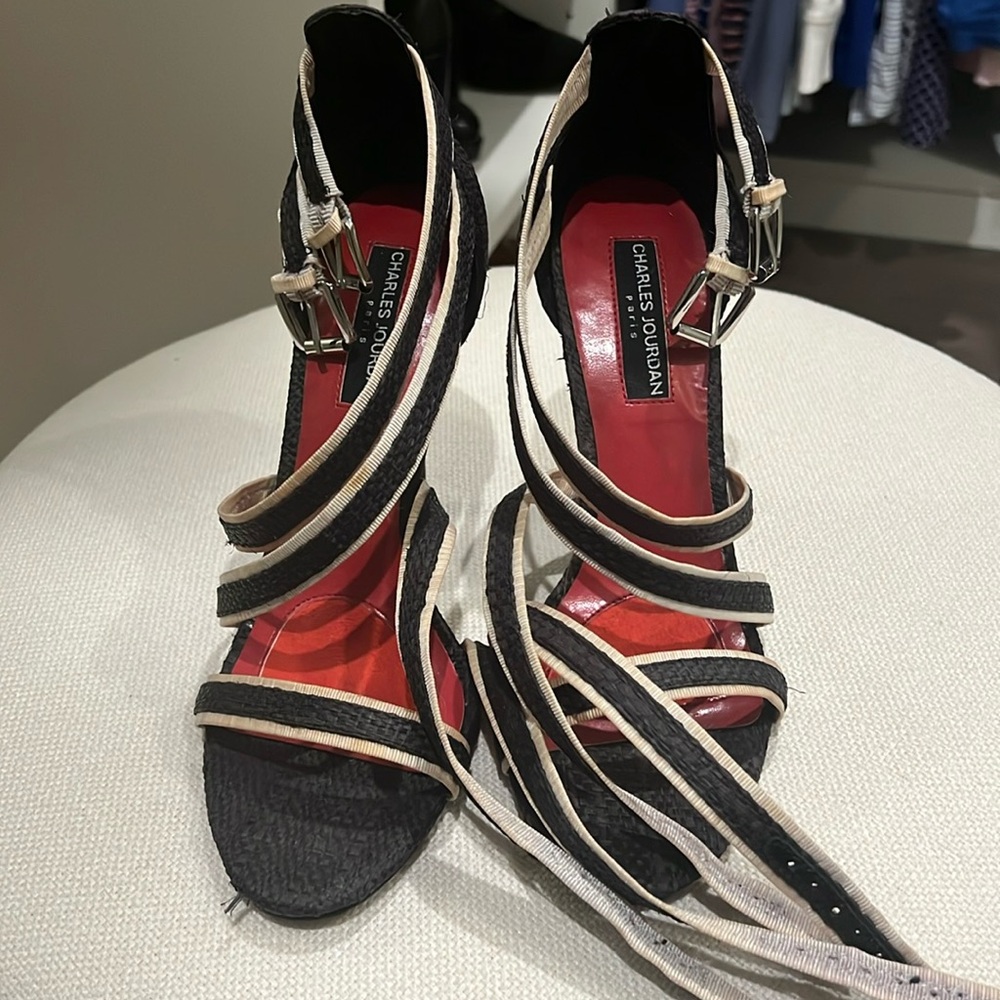 Charles Jourdan Paris Navy Heel Size 8.5